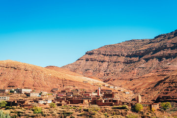 rural berber villages at moroccan atlas