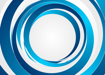 Abstract modern blue circles background