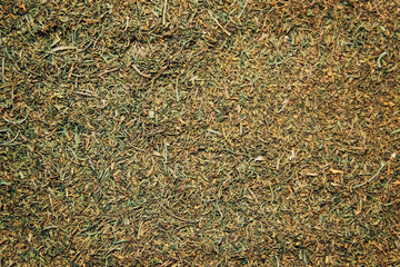 the texture of dried dill closeup