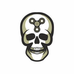 toy skull spinner