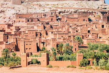 amazing ouarzazate kasbah fortification, morocco