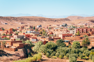 Obraz premium rural berber villages at moroccan atlas