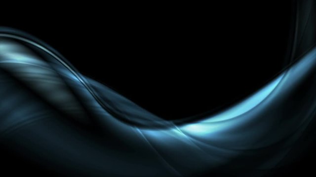 Dark blue abstract flowing dynamic waves motion design. Video animation Ultra HD 4K 3840x2160