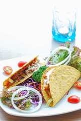 fresh tasty kebab sandwich