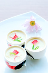 steamed egg with crab sticks