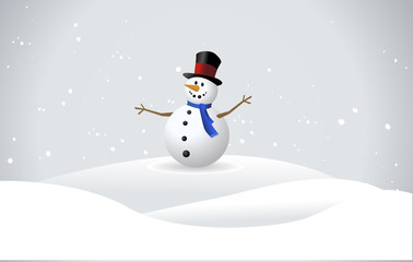 Snowman vector illustration