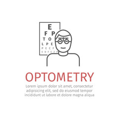 Optometry line icon
