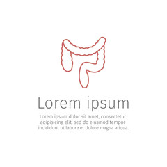 Intestines line icon