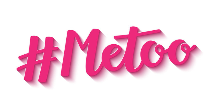 #MeToo hand lettering icon