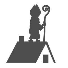 Foto auf Leinwand vector symbool van sint op het dak © emieldelange