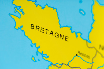 Obraz premium map close up