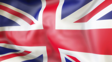 Flag, United Kingdom, Waiving flag of United Kingdom