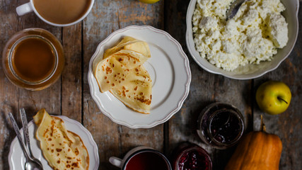 pancakes stuffed - tasty and healthy (homemade food)