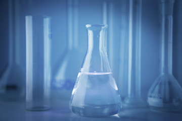 Laboratory flask isolated on a background