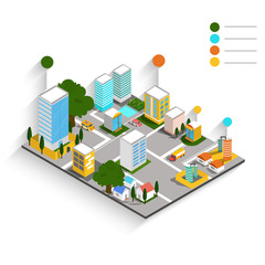 Obraz premium Isometric view of Industrial area for Business concept.
