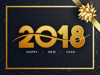 Happy New Year 2018 Celebration Background.