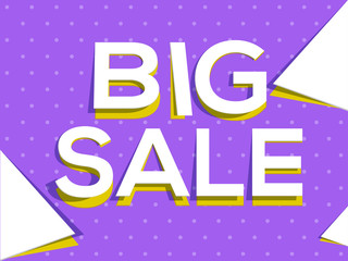 Big Sale Banner, Sale Poster, Sale Flyer, Sale Vector.  Sale Background. Vector illustration.