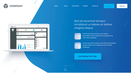 Hero banner image for websites, or apps.