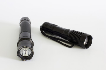 Flashlight on a white background