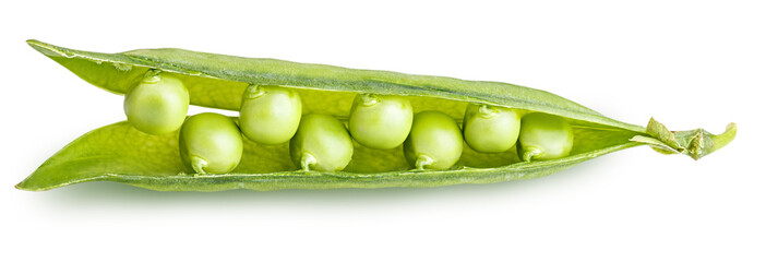 peas isolated on white background
