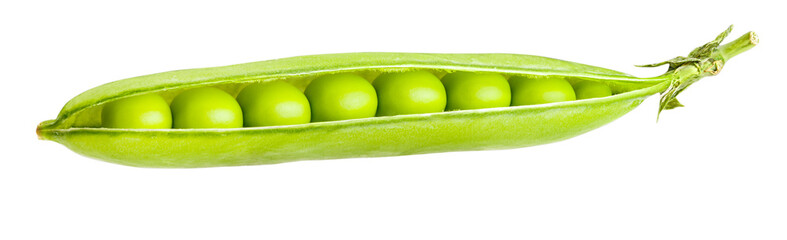 peas isolated on white background