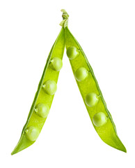 peas isolated on white background