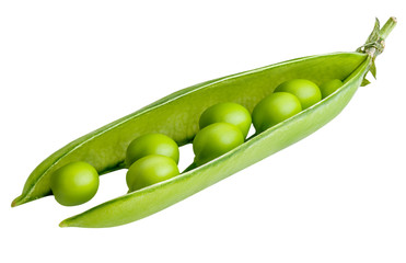 peas isolated on white background