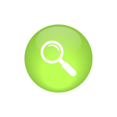 search icon button glossy vector