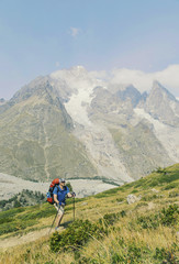 Obraz premium Campaign around Mont Blanc.Campaign around Mont Blanc.