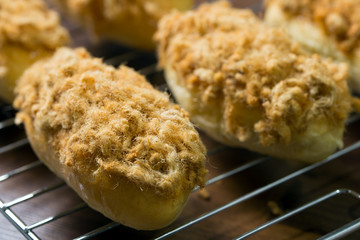 Chicken floss bun or bread