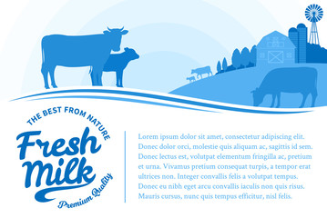 Vector milk illustration © Vlad Klok
