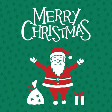 Merry Christmas greeting card, poster and banner