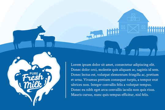 Vector milk illustration