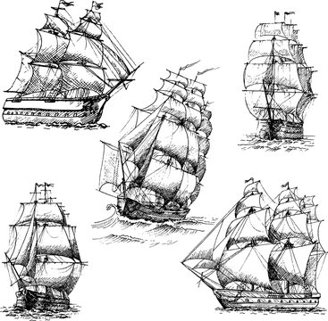 Pirate Ship Stock Illustrations RoyaltyFree Vector Graphics  Clip Art   iStock  Pirate treasure Pirate map Pirate hat