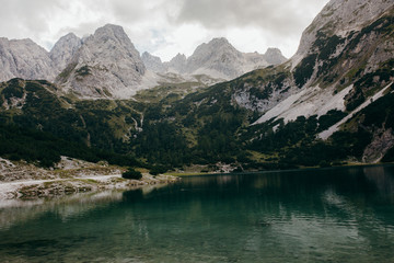 Fototapeta na wymiar Amazing mountains in the Alps
