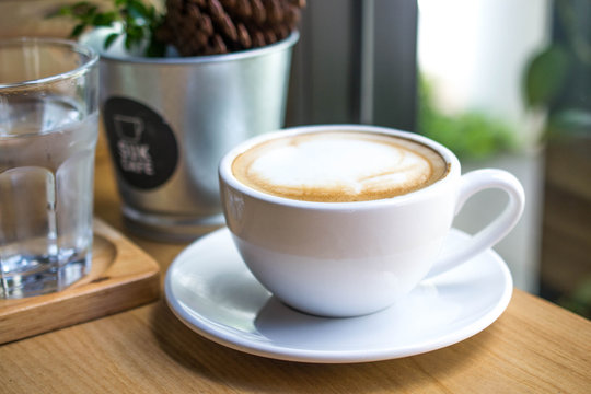 cup of latte coffee