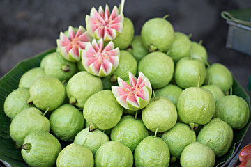 Guava is a fruit with high vitamin C. Beautiful lining for sale.