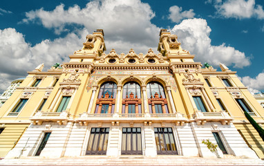 Fototapeta premium Facade of Monte-Carlo Casino and Opera House, Monaco