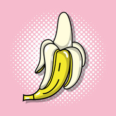 pop art banana fashion patches