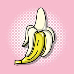 Photo sur Plexiglas Pop Art pop art banana fashion patches