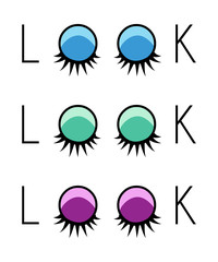 two eyelash extensions