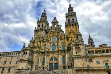 Fototapeta na wymiar Santiago de Compostela Cathedral.