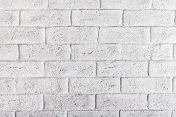 White brick wall background