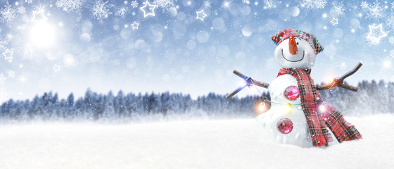 Schneemann - Weihnachtsmotiv