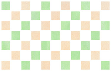 Watercolor geometrical pattern.