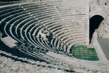  Ruin of amphitheater in ancient Lycian city Patara, Turkey © Peakstock