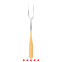Large Fork icon .  Flat style