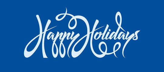 Happy Holidays text