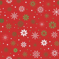 Traditional festive seamless pattern for Christmas and New Year