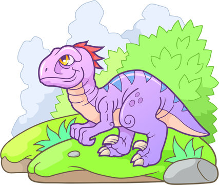 cartoon funny velociraptor cute picture
